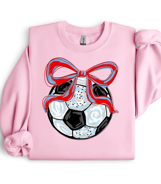 WATERCOLOR SOCCER BOW - MULTIPLE STYLES