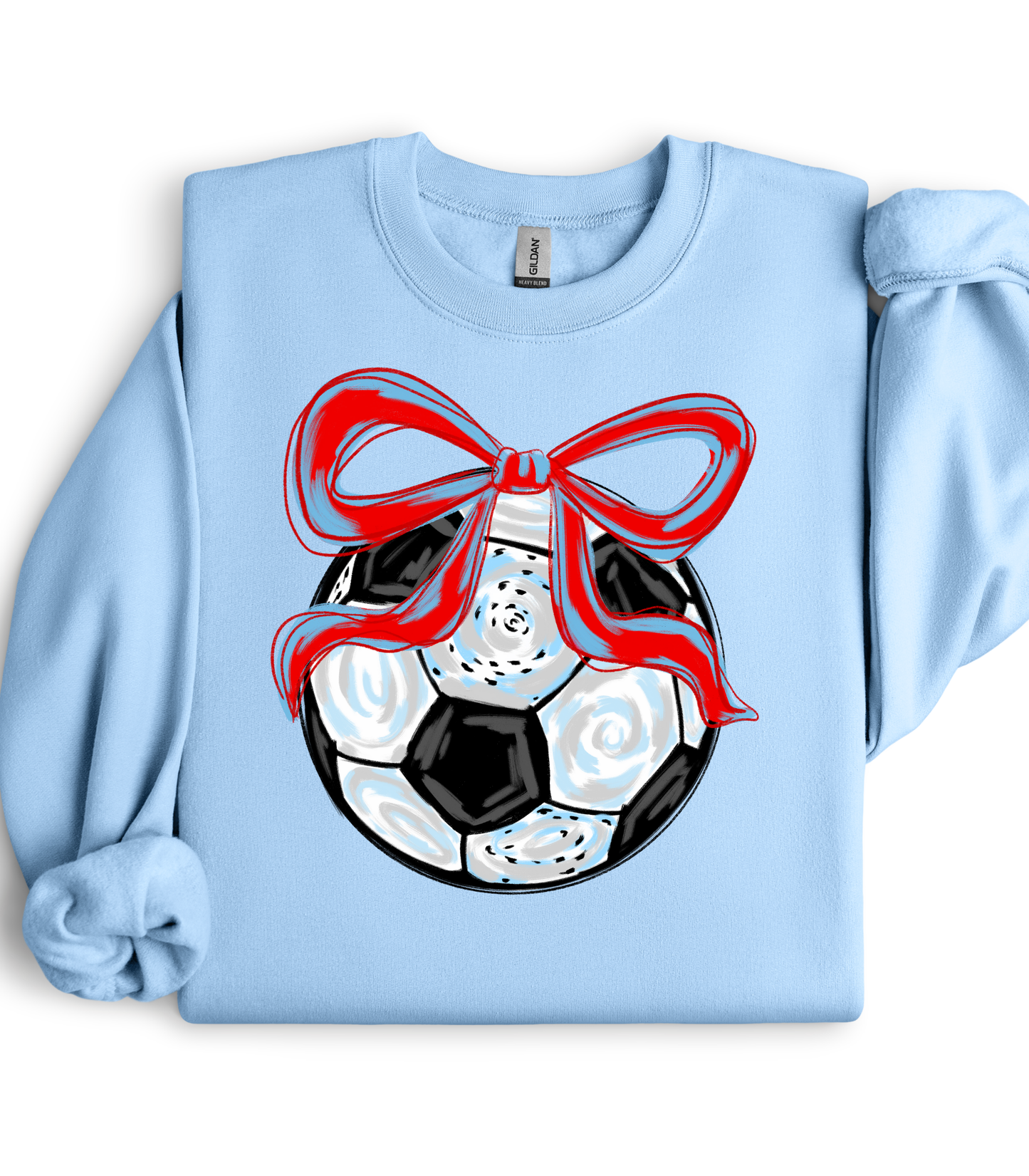 WATERCOLOR SOCCER BOW - MULTIPLE STYLES