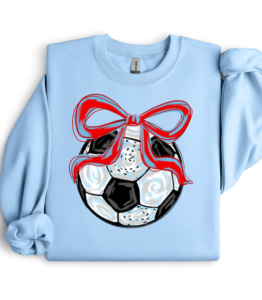 WATERCOLOR SOCCER BOW - MULTIPLE STYLES