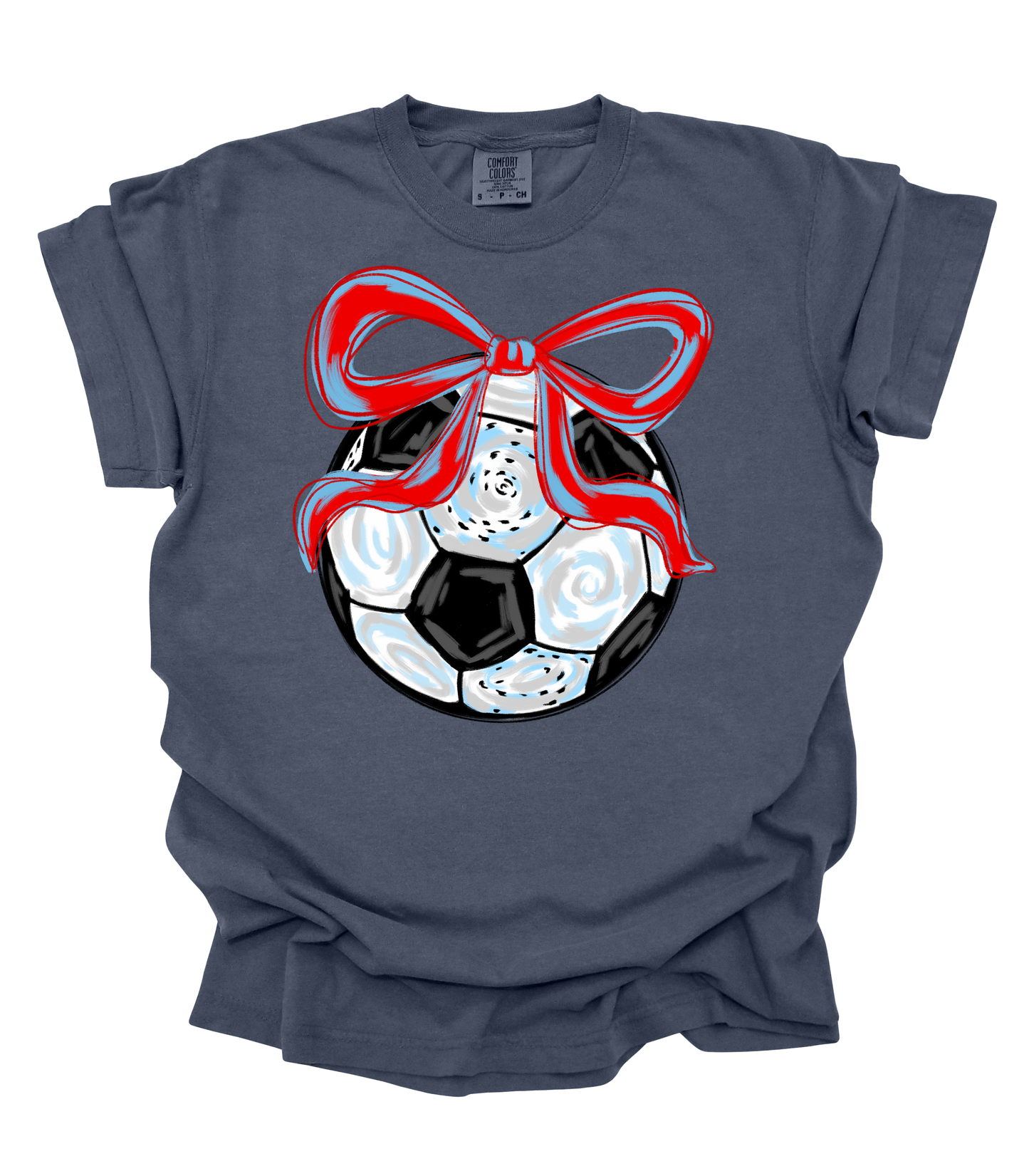 WATERCOLOR SOCCER BOW - MULTIPLE STYLES