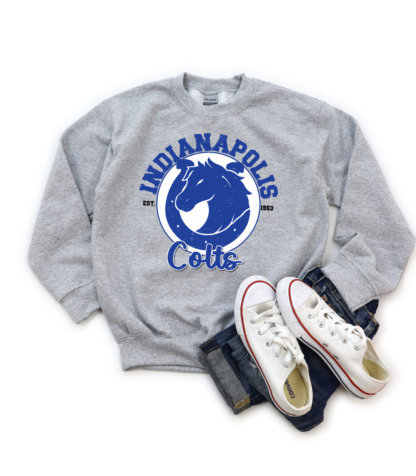 YOUTH DISTRESSED MASCOT CIRCLE - PJ EXCLUSIVE