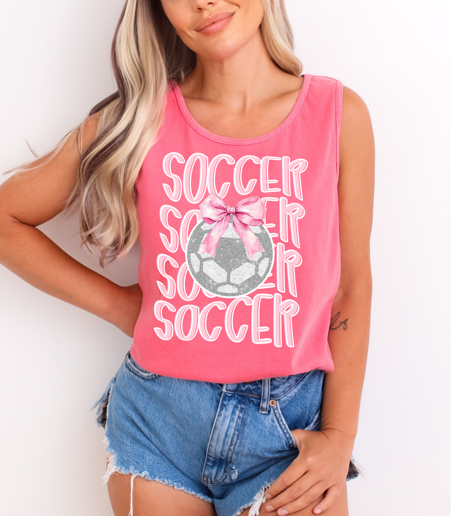 PINK STACKED SOCCER - MULTIPLE STYLES