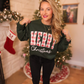 PLAID MERRY CHRISTMAS - SWEATSHIRT OPTIONS