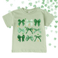 A LITTLE LUCK BOW COLLAGE TEE/CREW - TODDLER/YOUTH