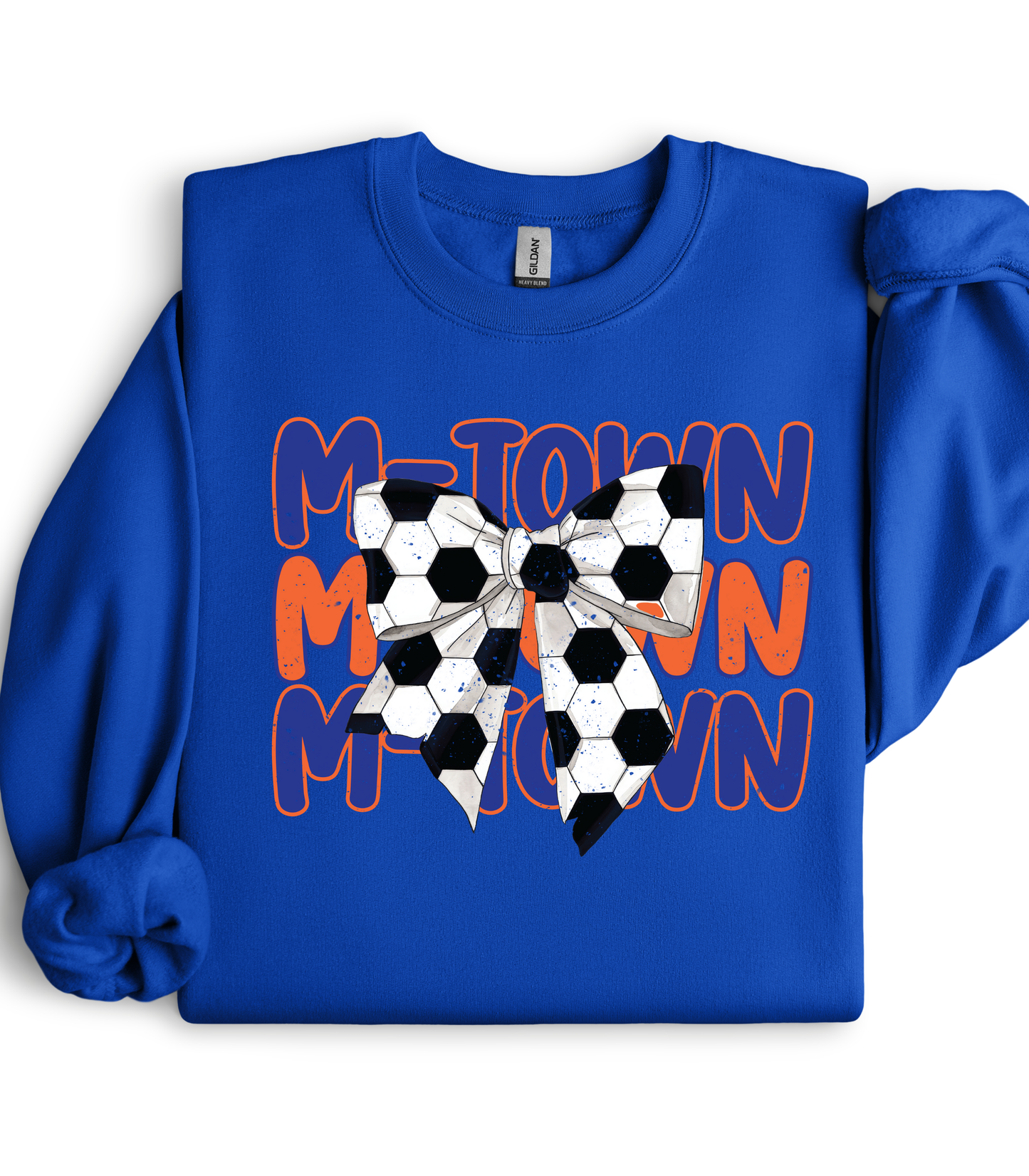 CUSTOM STACKED MASCOT SOCCER BOW - MULTIPLE STYLES