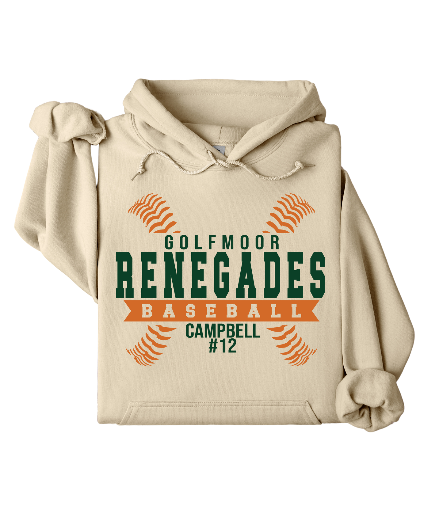 RENEGADES BASEBALL SEAMS - NAME + NUMBER