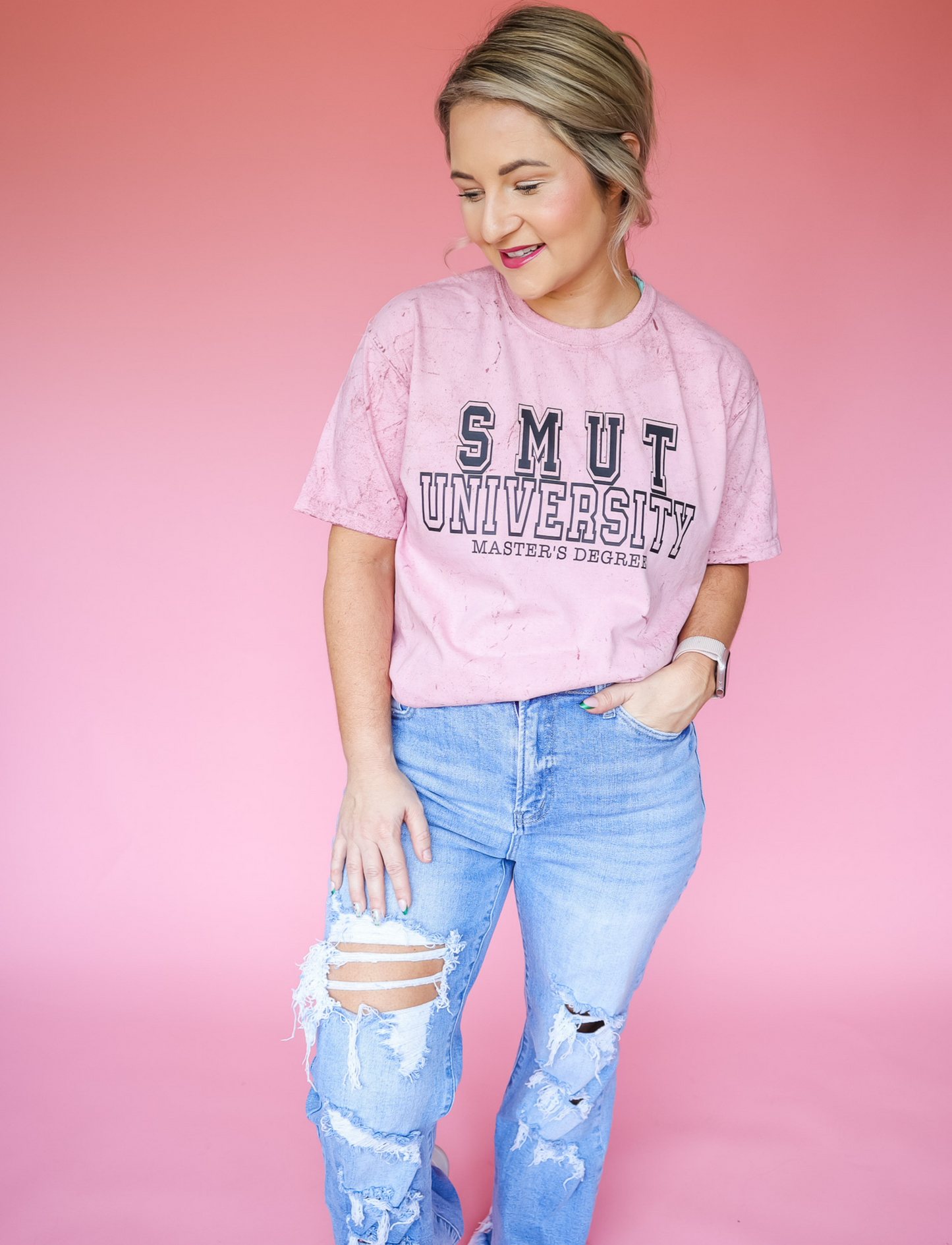 SMUT UNIVERSITY COLOR BLAST TEE