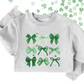 A LITTLE LUCK BOW COLLAGE TEE/CREW - TODDLER/YOUTH