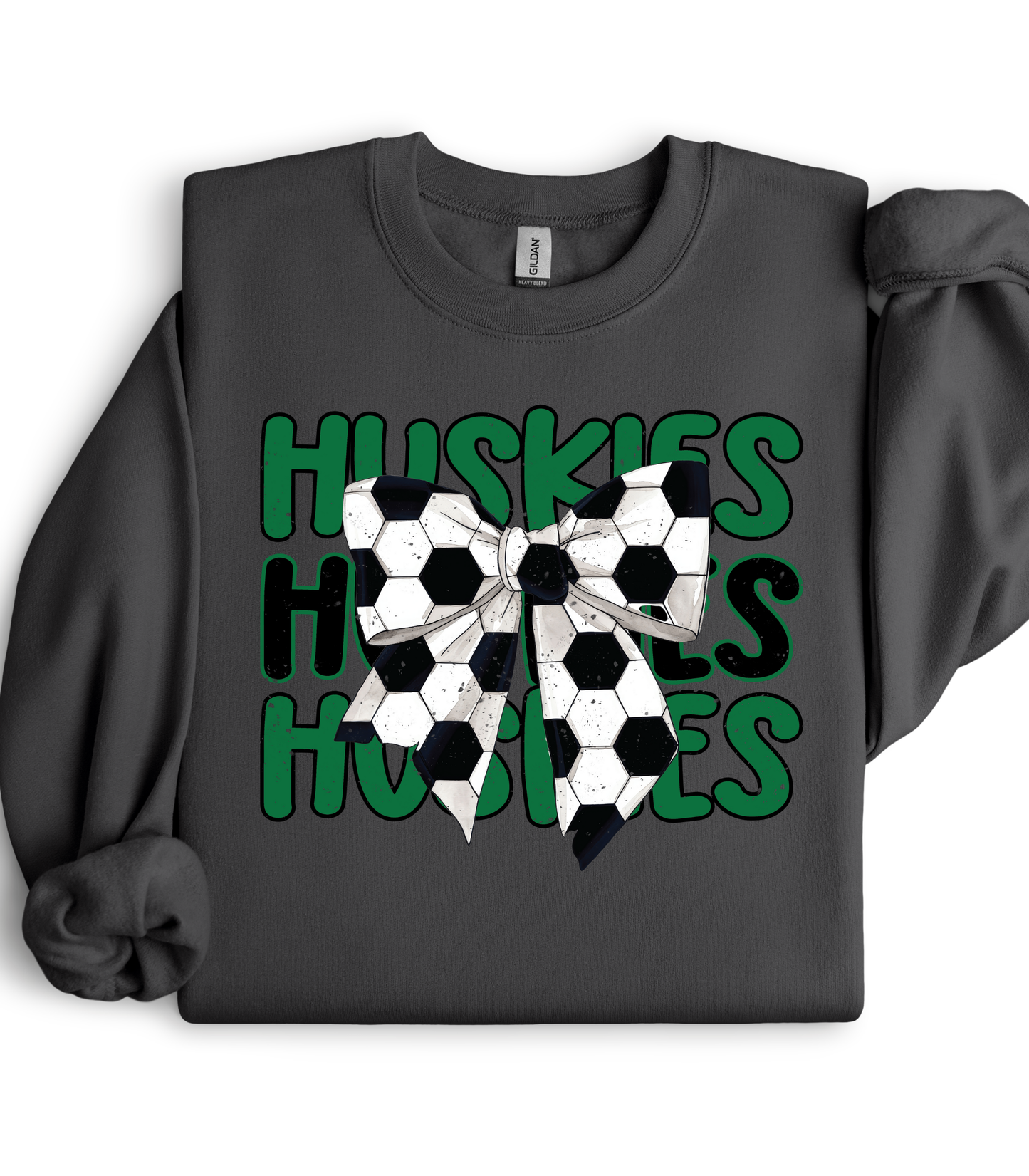 CUSTOM STACKED MASCOT SOCCER BOW - MULTIPLE STYLES