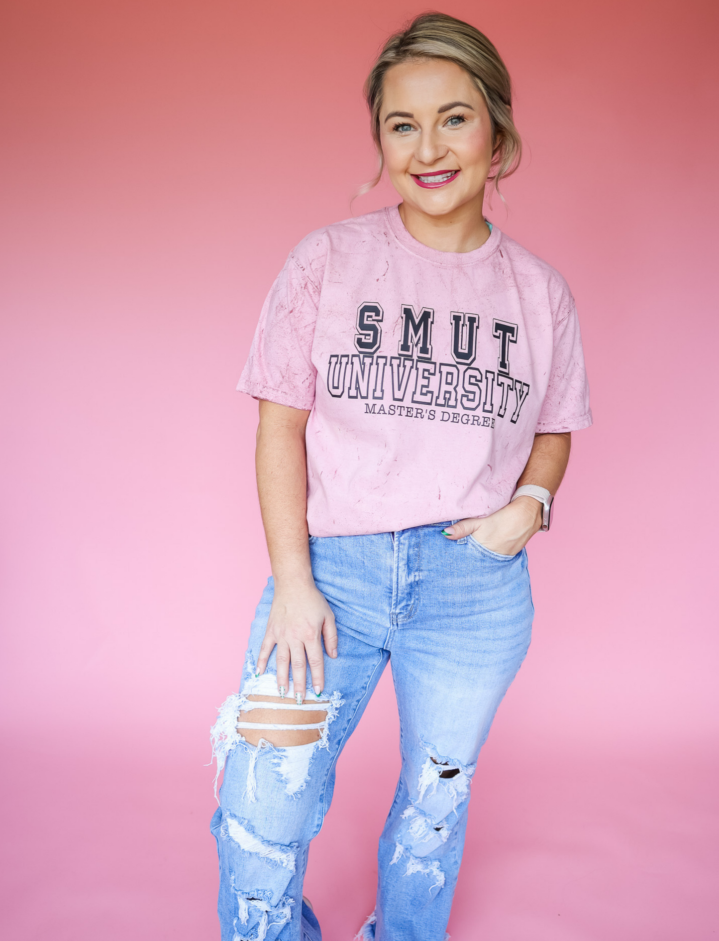 SMUT UNIVERSITY COLOR BLAST TEE