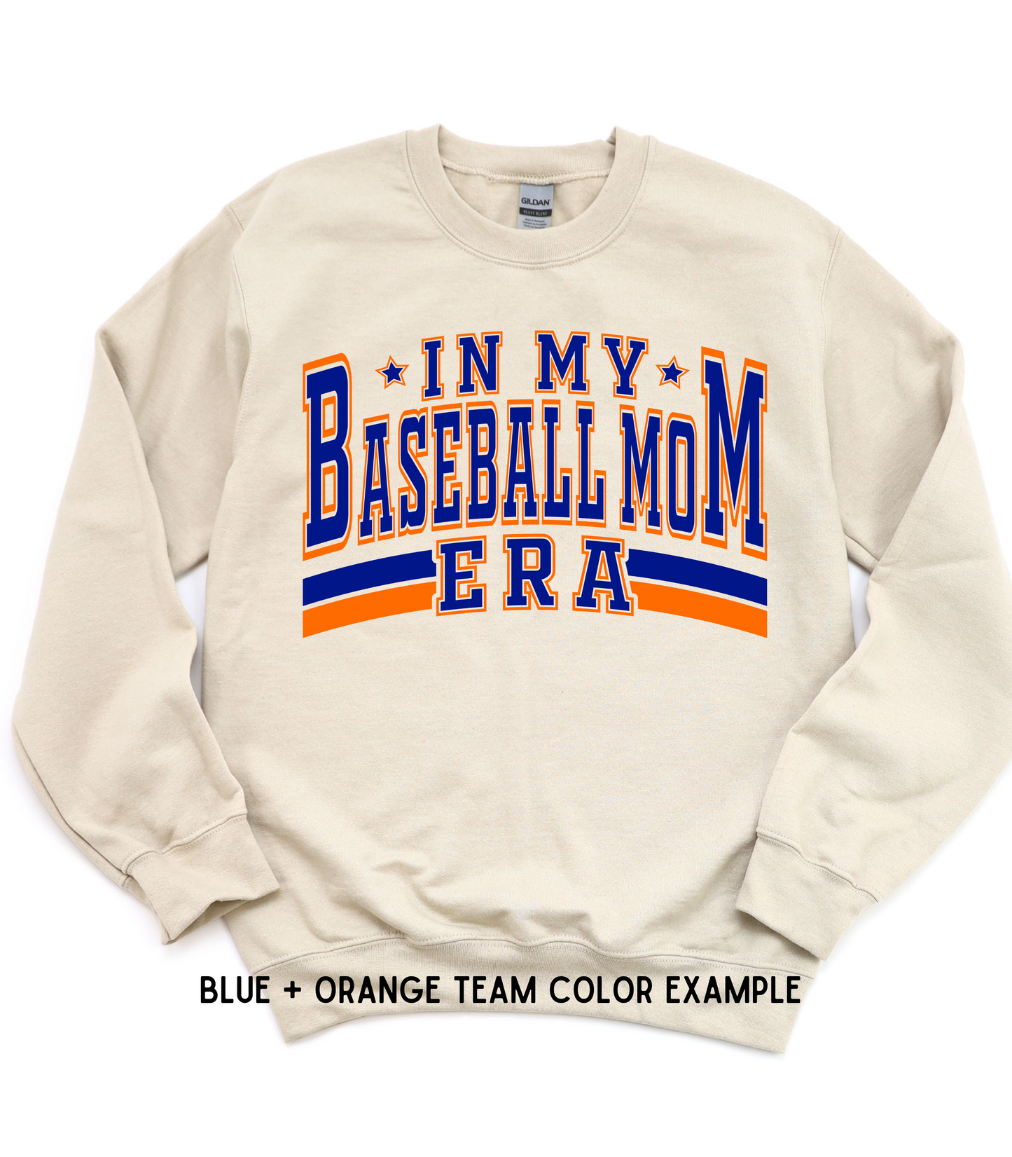 ADULT IN MY BASEBALL MOM ERA CUSTOMIZABLE CREWNECK