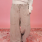 GOOD DAY MINERAL WASH FRENCH TERRY WIDE LEG PANTS