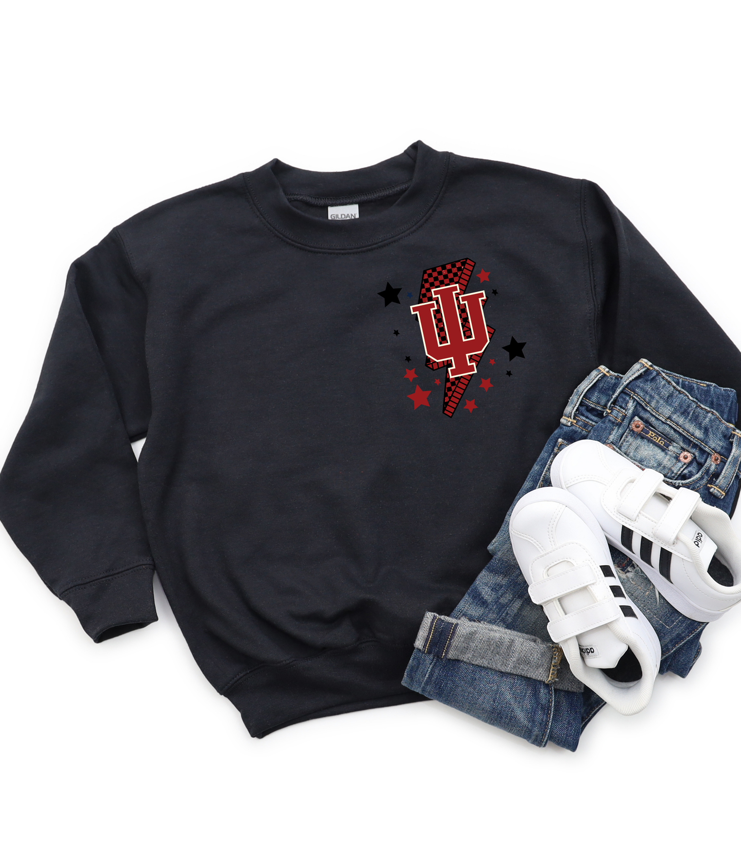 IU BLAST FRONT AND BACK - YOUTH SWEATSHIRT + TEES