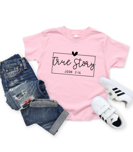 KIDS TRUE STORY JOHN 3:16 TEE