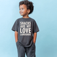 SNACKS ARE MY LOVE LANGUAGE YOUTH CREW/TEE