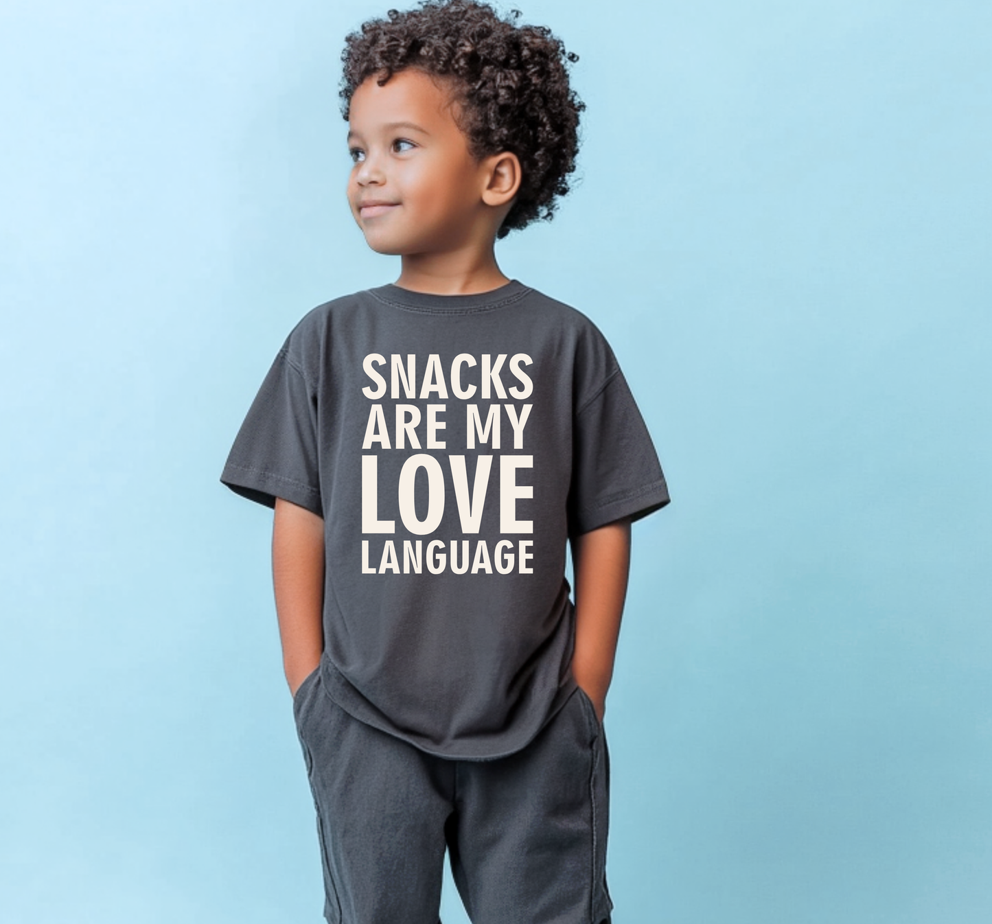 SNACKS ARE MY LOVE LANGUAGE YOUTH CREW/TEE