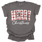 PLAID MERRY CHRISTMAS - TEES + LONG SLEEVE TEES