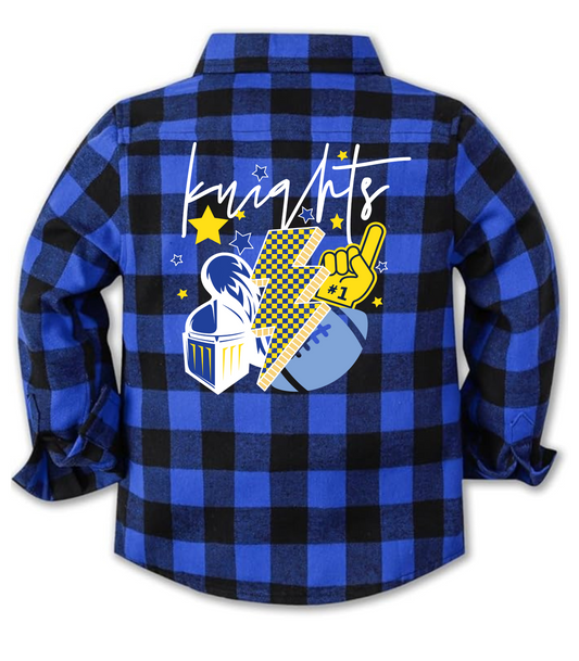 CUSTOM KIDS MASCOT FLANNEL