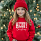 YOUTH PLAID MERRY CHRISTMAS - TODDLER & YOUTH SWEATSHIRT OPTIONS