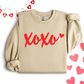 RED MINIMALIST XOXO CREW/TEE