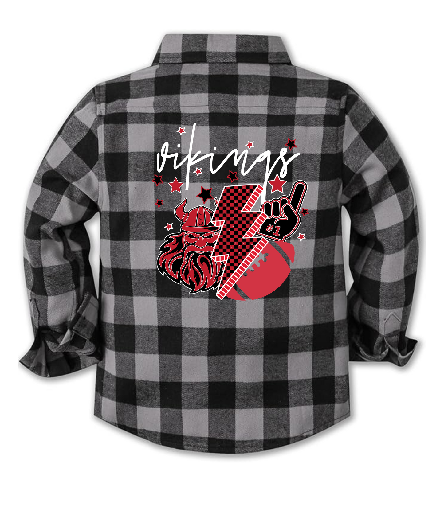 VIKINGS KIDS MASCOT FLANNEL