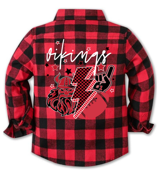 VIKINGS KIDS MASCOT FLANNEL