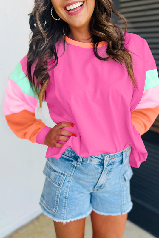 PREORDER - LILLY LIGHTWEIGHT COLOR BLOCK LONG SLEEVE