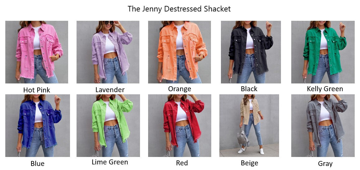 PREORDER - THE JENNY DISTRESSED JACKET