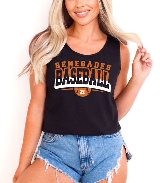 RENEGADE SPLIT BASEBALL - CUSTOM NUMBER