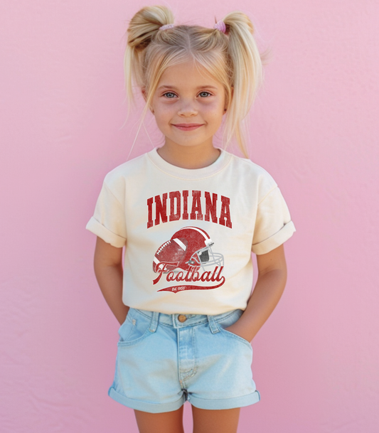 INDIANA FOOTBALL DISTRESSED - YOUTH SWEATSHIRT + TEES