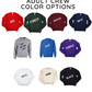 ADULT CUSTOMIZABLE BASEBALL CIRCLE PAW CREWNECK