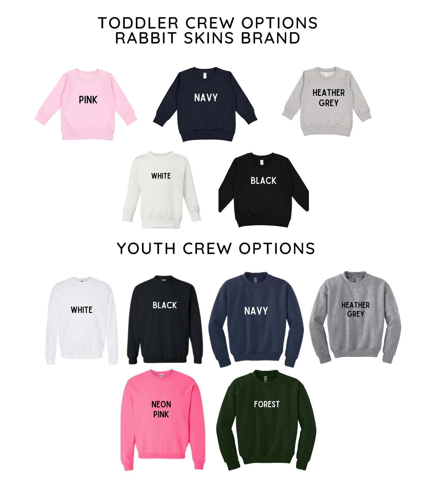 LUCKY SCRIPT BOW TEE/CREW - TODDLER/YOUTH