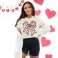 HEARTS CROQUETTE BOW CREW/TEE