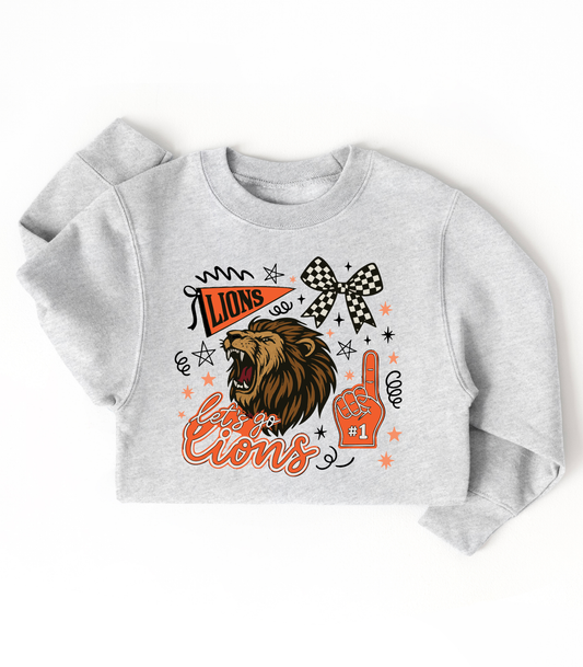 YOUTH THORNE LET'S GO LIONS COLLAGE - TODDLER & YOUTH SWEATSHIRT OPTIONS