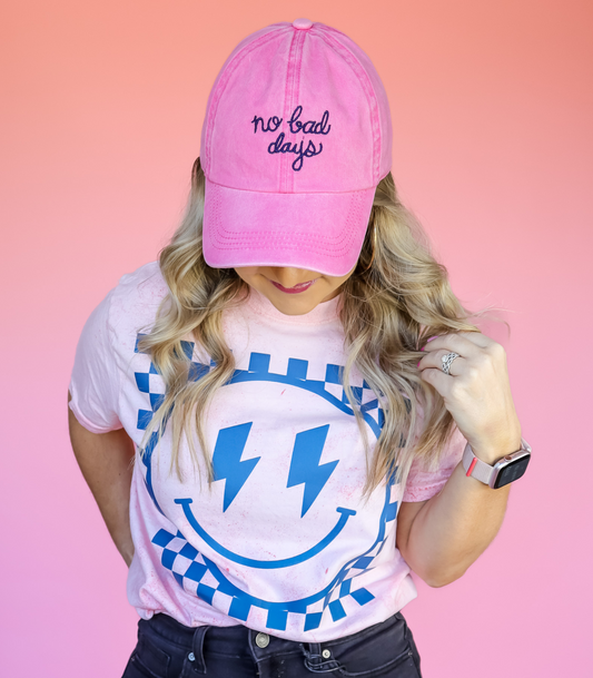 NO BAD DAYS PINK HAT