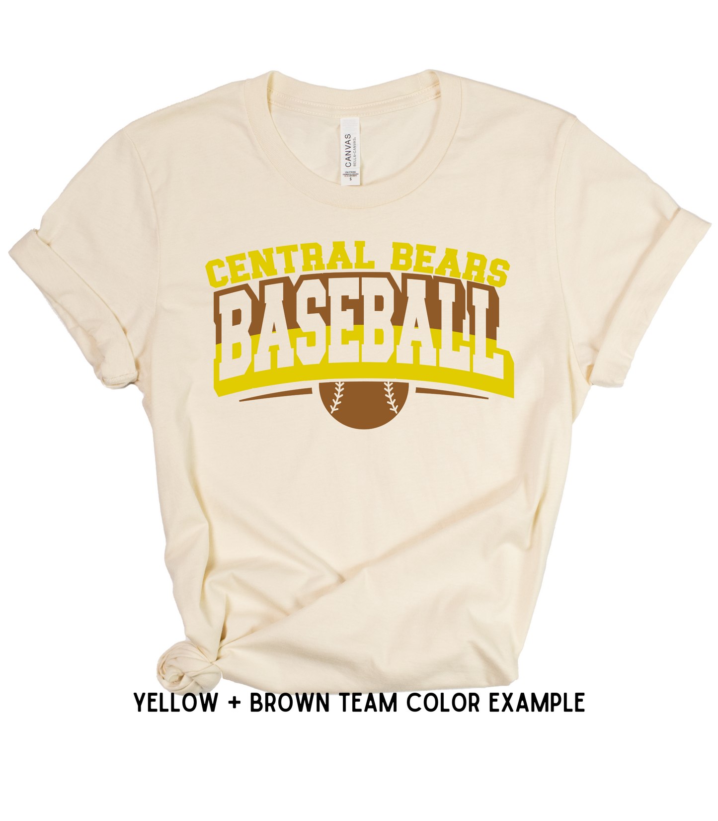 ADULT CUSTOMIZABLE SPLIT COLOR BASEBALL