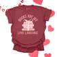 BOOKS ARE MY LOVE LANGUAGE CREW/TEE