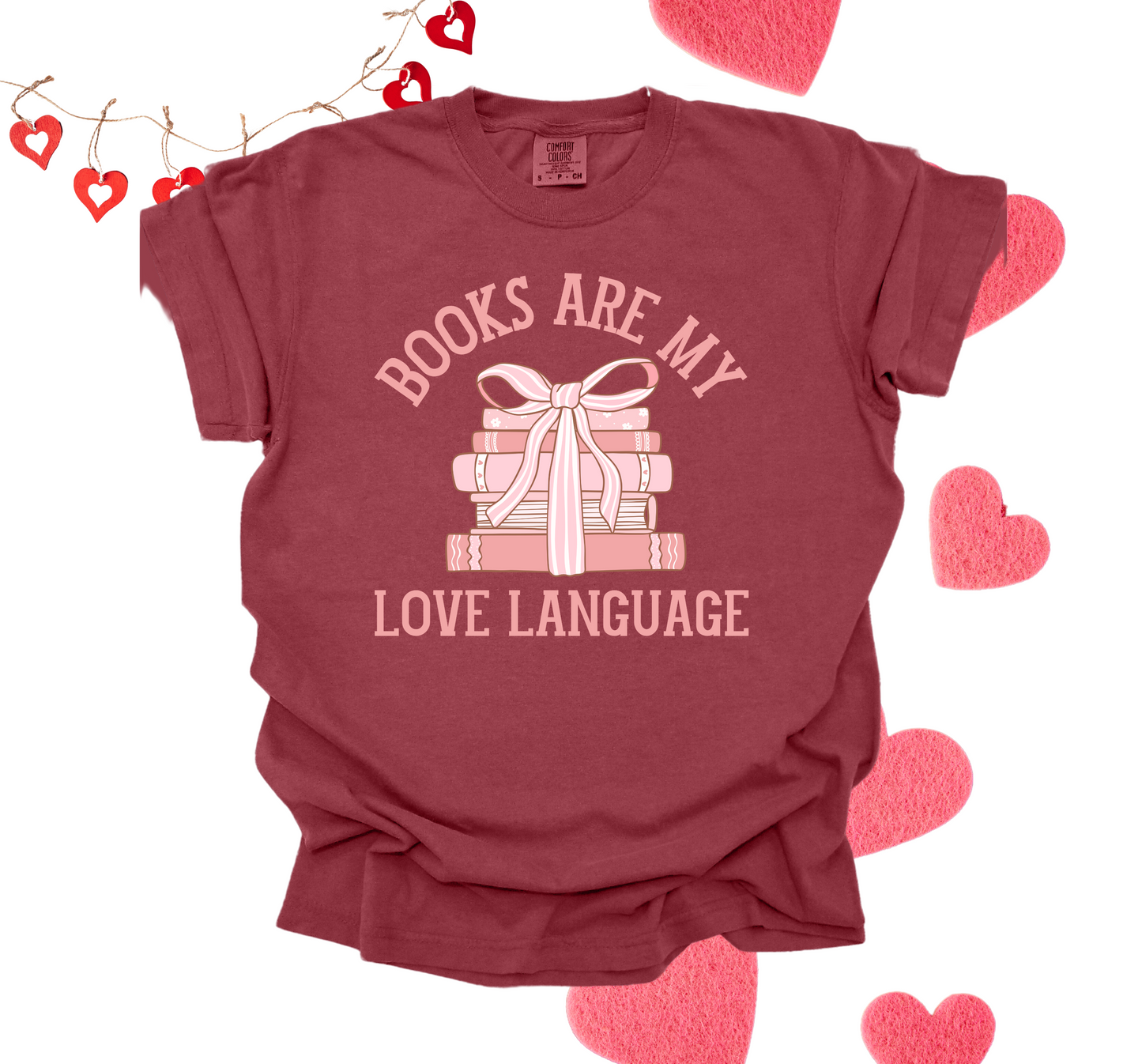 BOOKS ARE MY LOVE LANGUAGE CREW/TEE