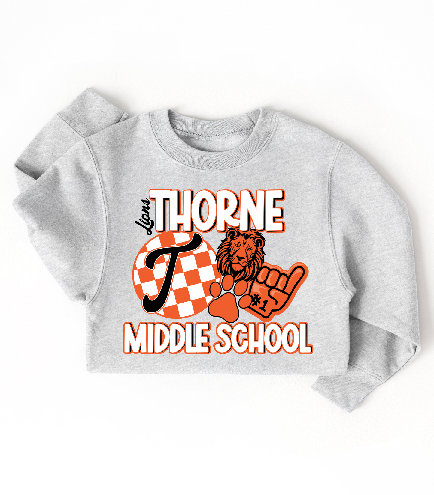 YOUTH THORNE MS CHECKERED COLLAGE - TODDLER & YOUTH SWEATSHIRT OPTIONS