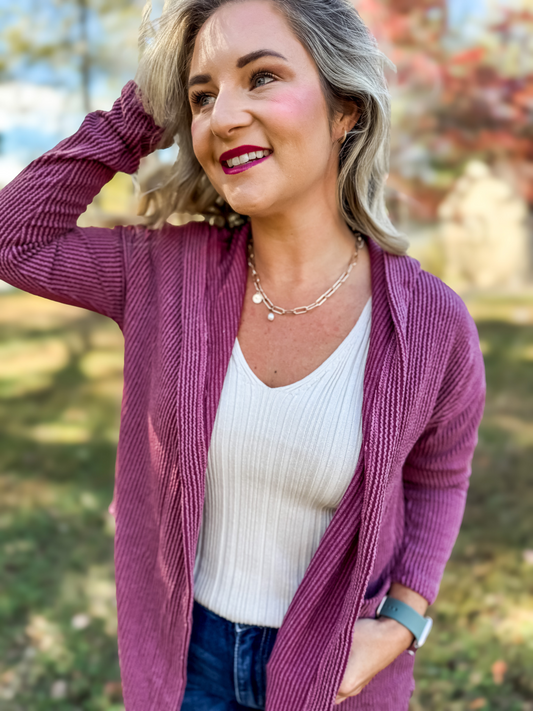 SHE'S HARVARD SMARTS RIBBED SWEATER TANK