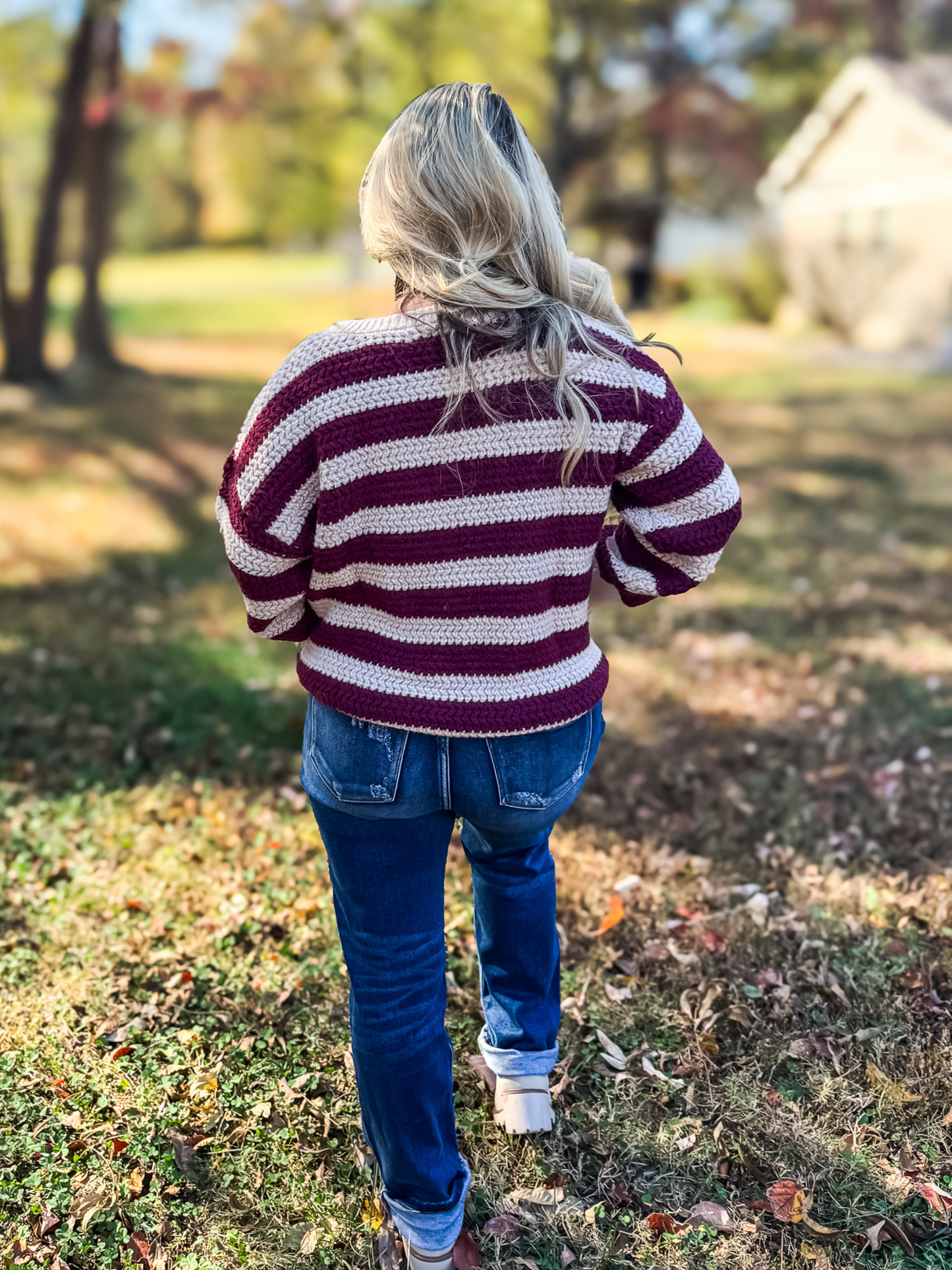 SWEET ON YOU STRIPED CHUNKY KNIT SWEATER