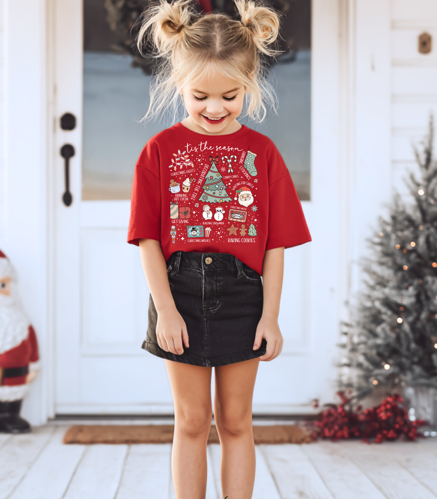 YOUTH TIS THE SEASON COLLAGE - TODDLER & YOUTH TEES