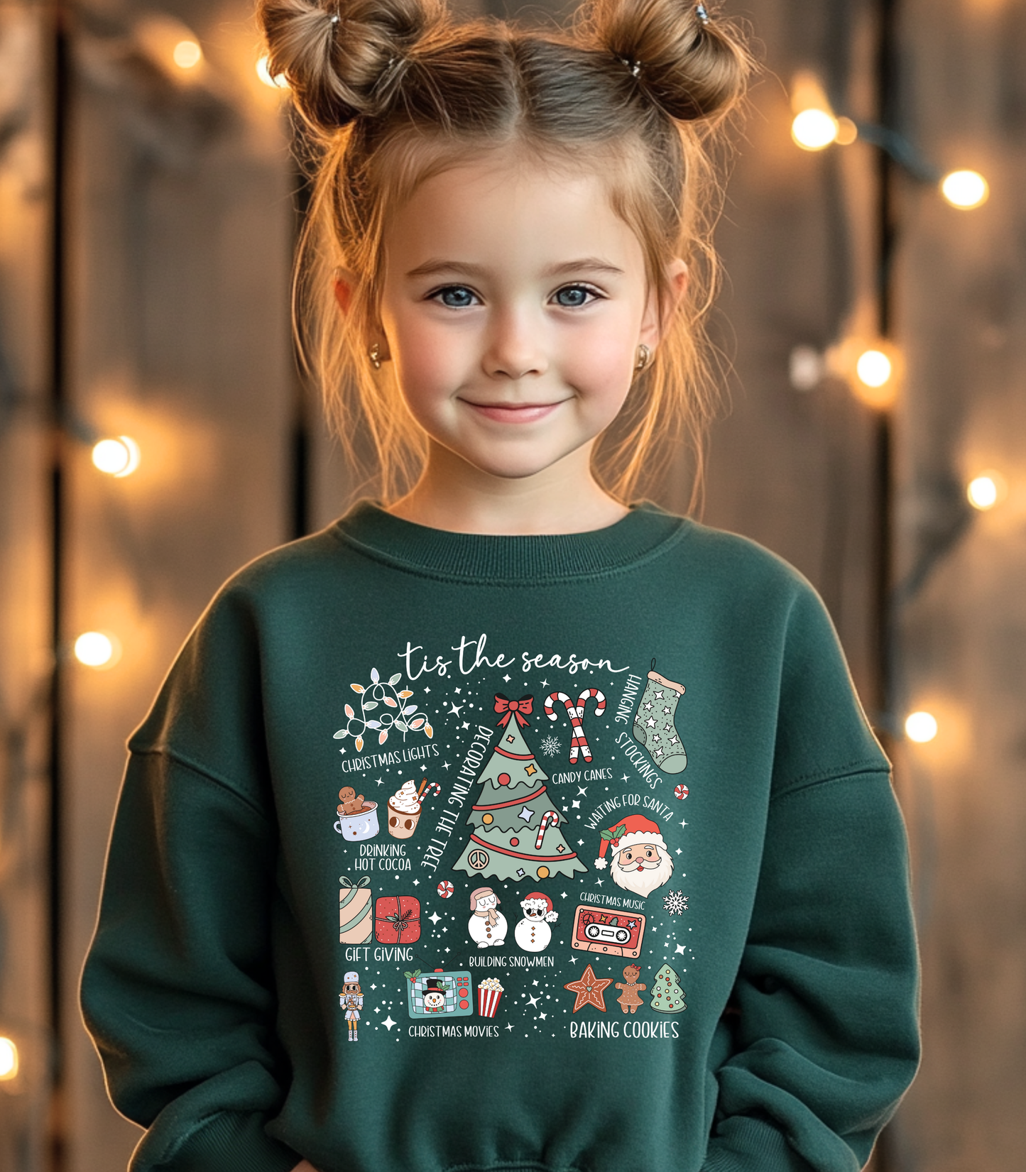 YOUTH TIS THE SEASON COLLAGE - TODDLER & YOUTH SWEATSHIRT OPTIONS