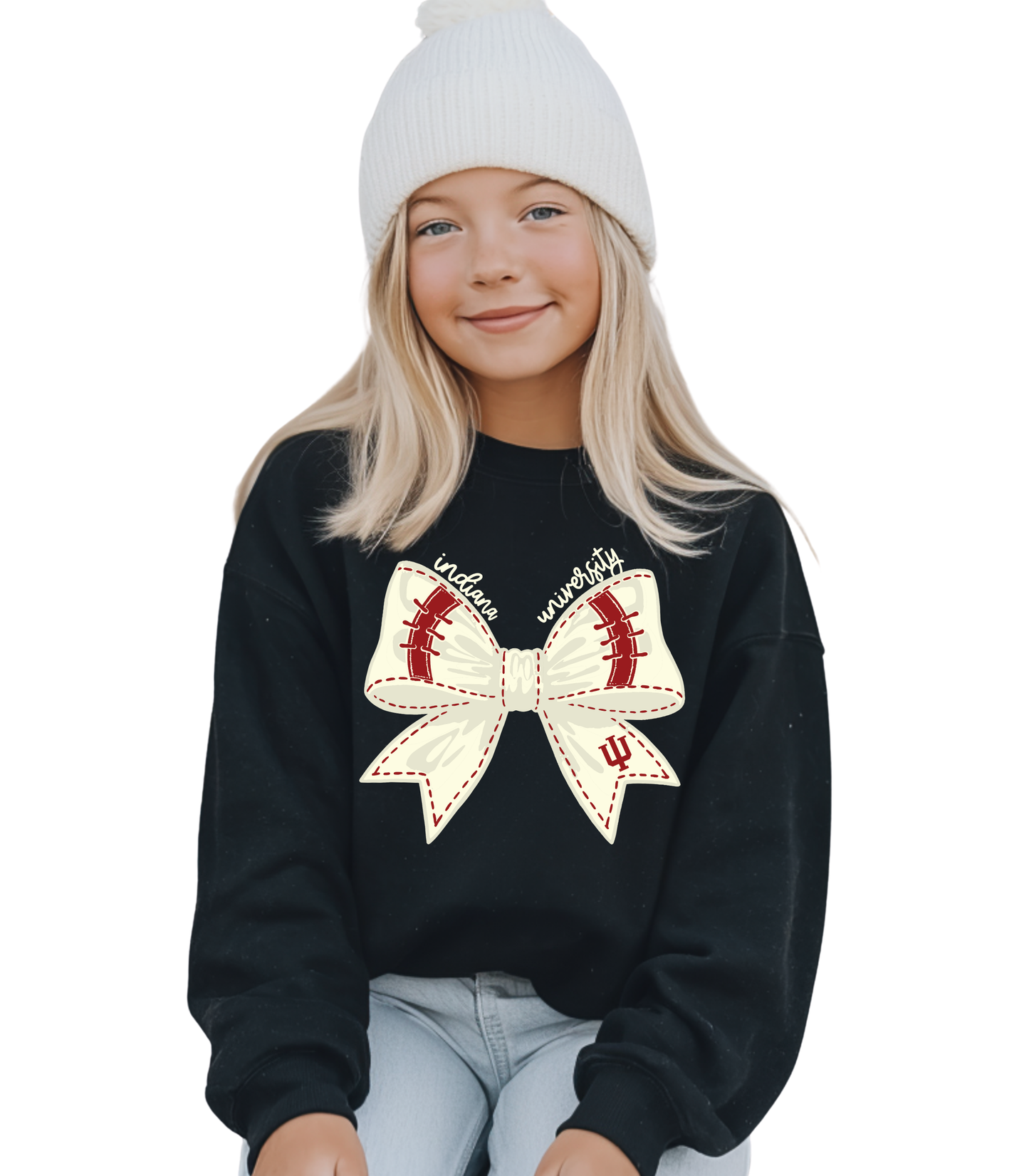 IU BOW - YOUTH SWEATSHIRT + TEES
