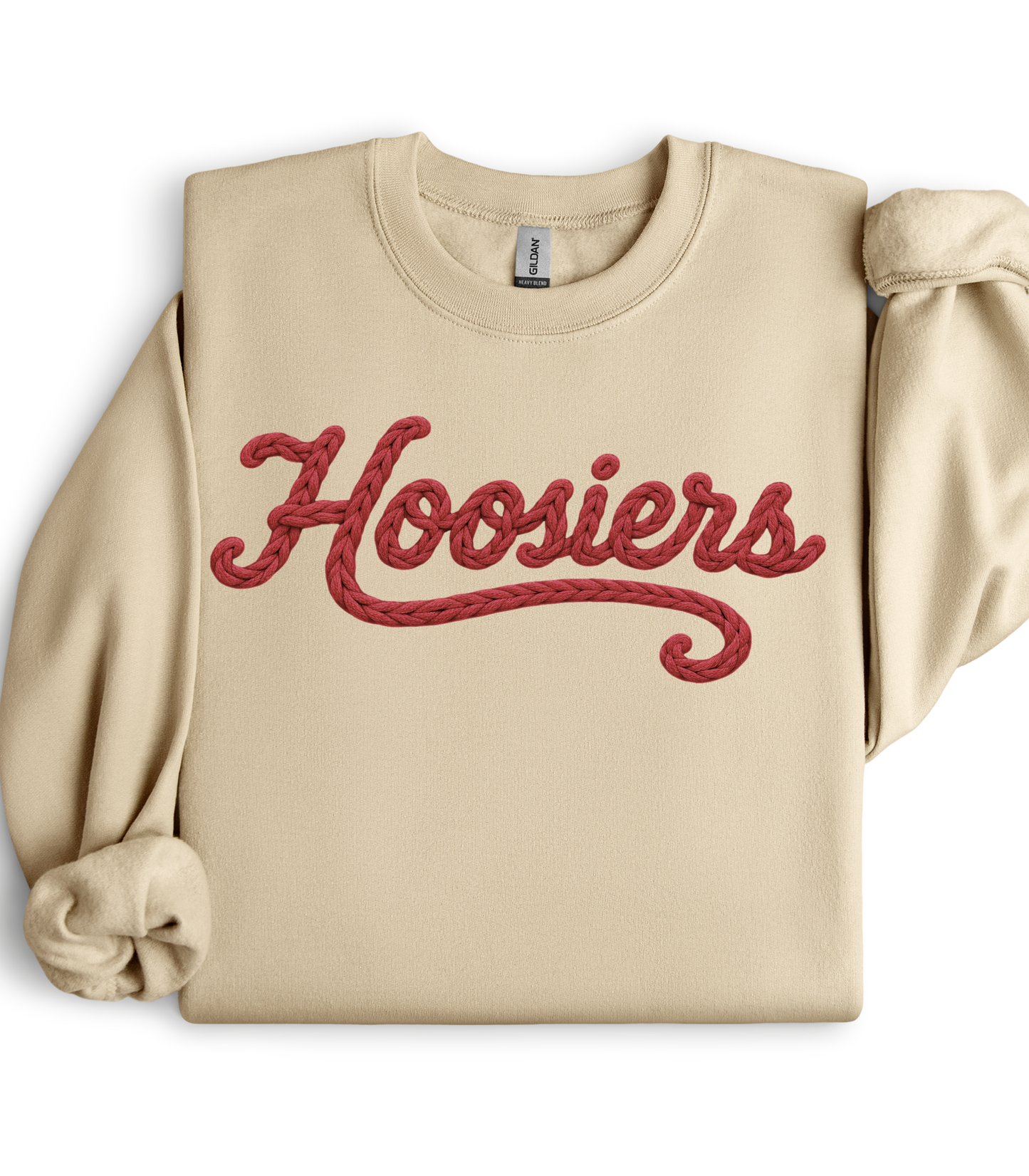 FAUX YARN CRIMSON HOOSIERS - SWEATSHIRTS + TEES