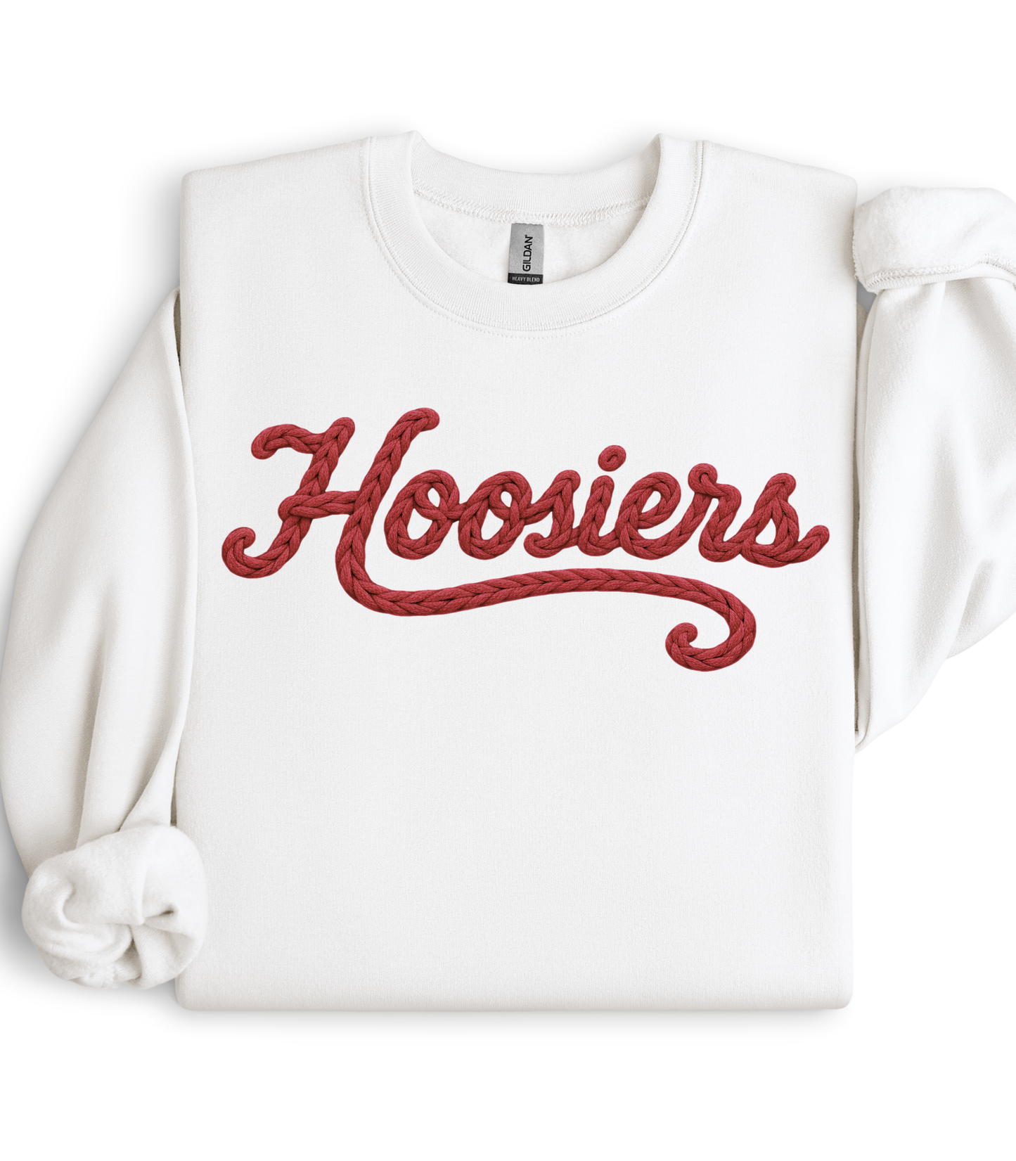 FAUX YARN CRIMSON HOOSIERS - SWEATSHIRTS + TEES