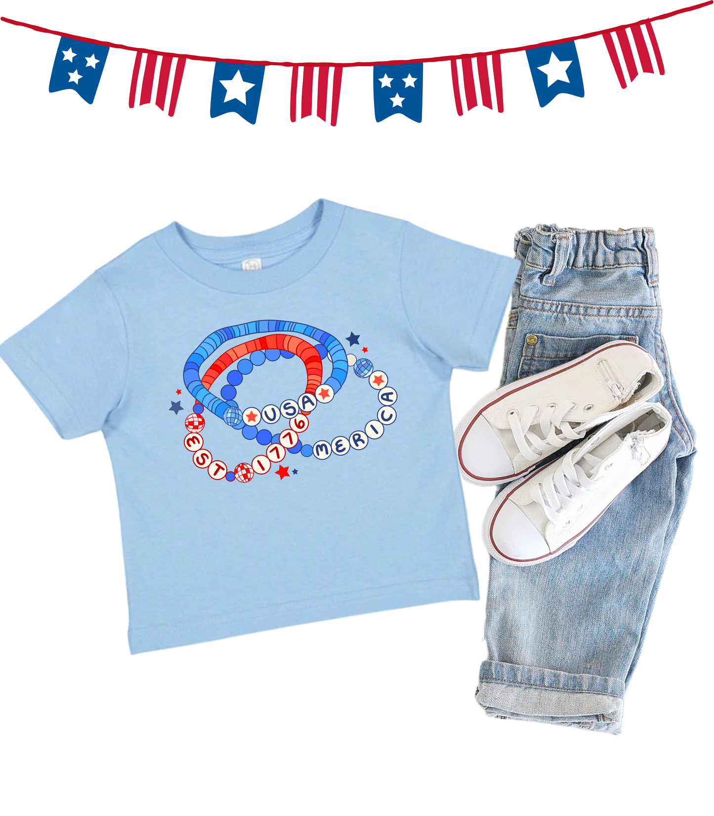 PATRIOTIC FRIENDSHIP BRACELETS KIDS