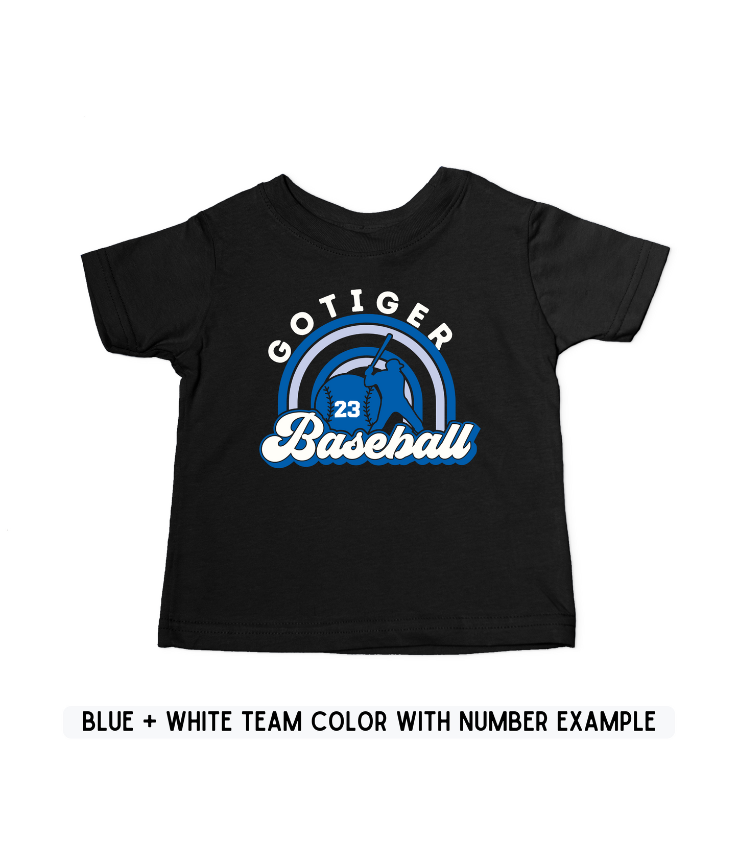 KIDS CUSTOMIZABLE ARCH BASEBALL TEE