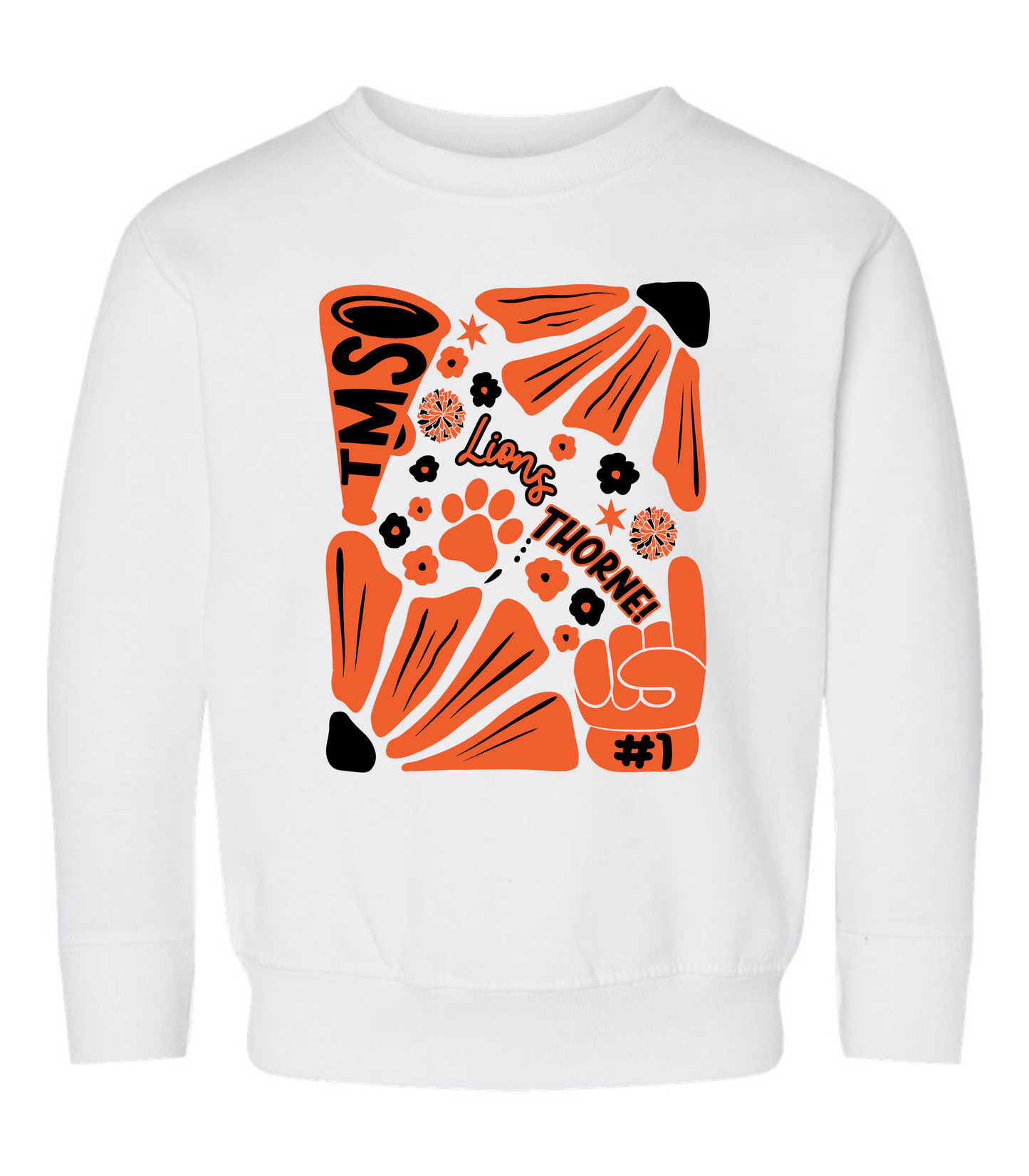 YOUTH THORNE FLORAL COLLAGE - TODDLER & YOUTH SWEATSHIRT OPTIONS