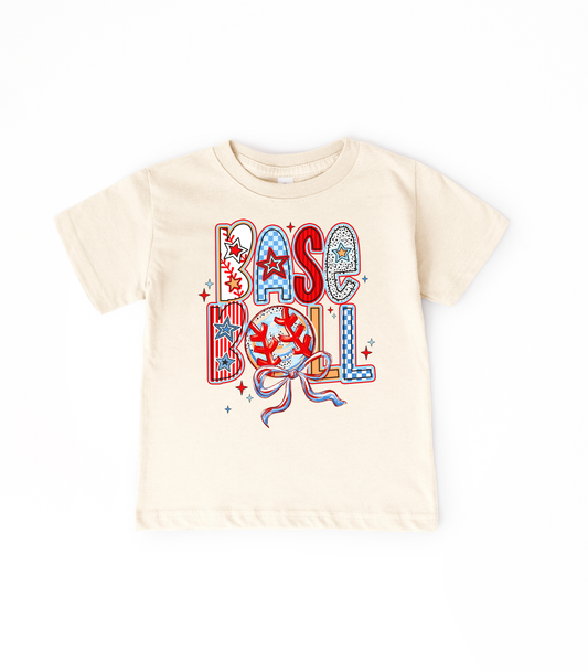 BASEBALL DOODLES - MULTIPLE STYLES - TODDLER/YOUTH